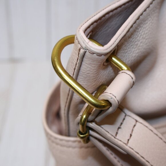 Fossil Lane Handbag Pale Pink Pebble Leather Shoulder/Hobo Bag - Picture 4 of 7